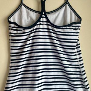 Lululemon Power Y Tank Top, Built in Racerback Sports Bra, Stripes